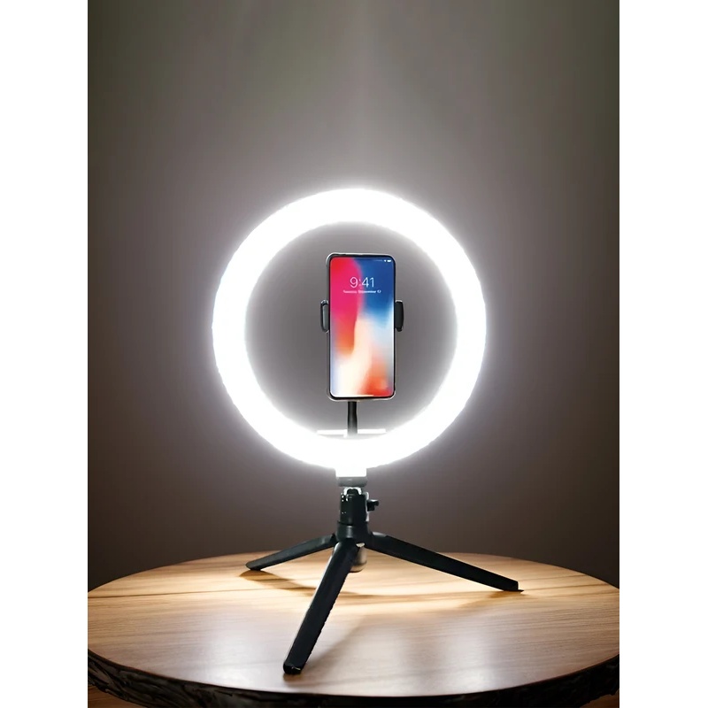 Photography Lighting Mount - Desiontal 26cm Ring Light with Tripod