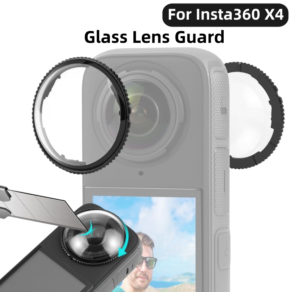 Insta360 Camera X4 - Tempered Glass Lens Guards Cap Screen