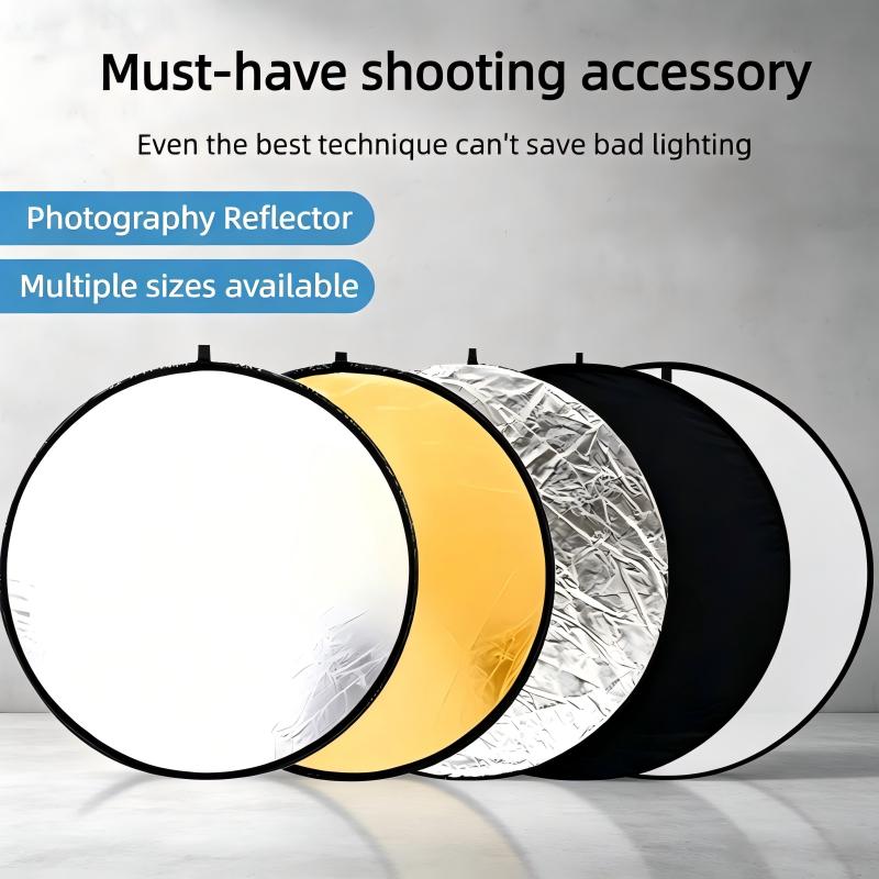 Photography Lighting Portrait - 2-in-1 Dual Sided Gold Silver Reflector
