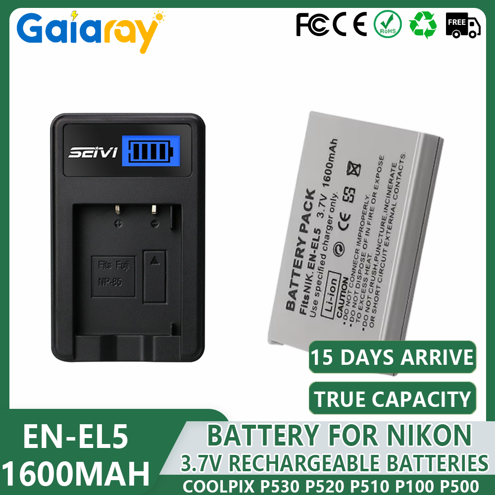 1-4pcs EN-EL5 ENEL5 Battery +L - Nikon Camera D3500 ulasan dan harga