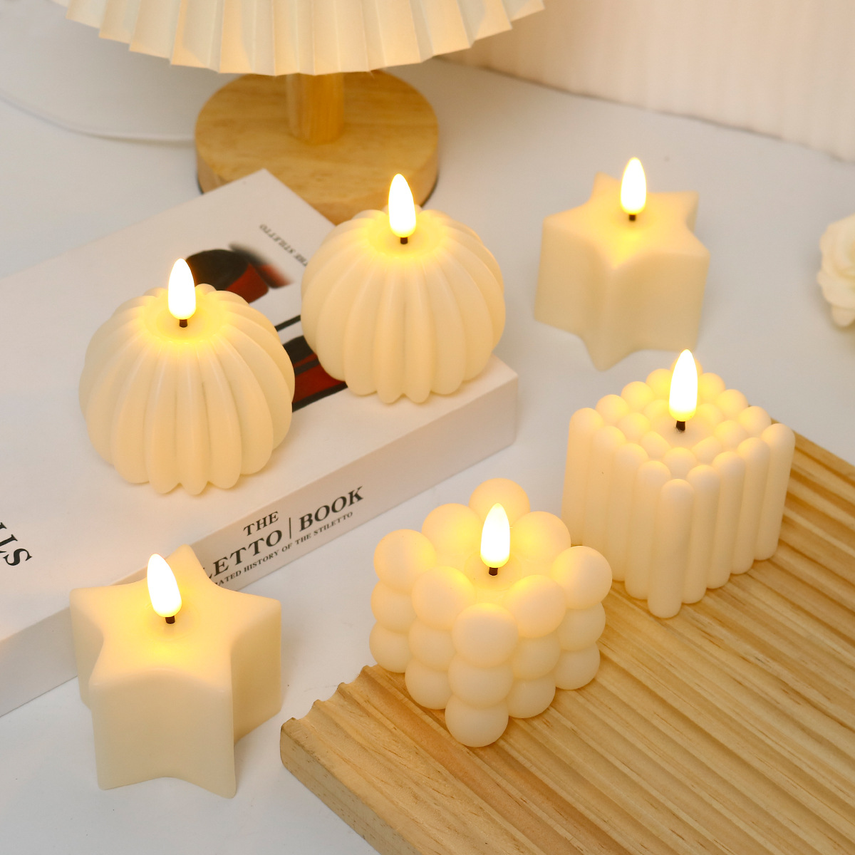Led Candle  Cube for Wedding,  - Lighting In Photography ulasan dan harga