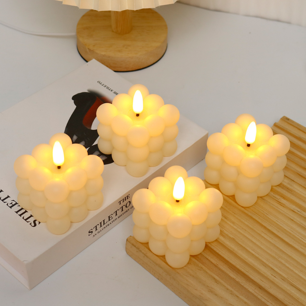 Led Candle  Cube for Wedding,  - Lighting In Photography ulasan dan harga