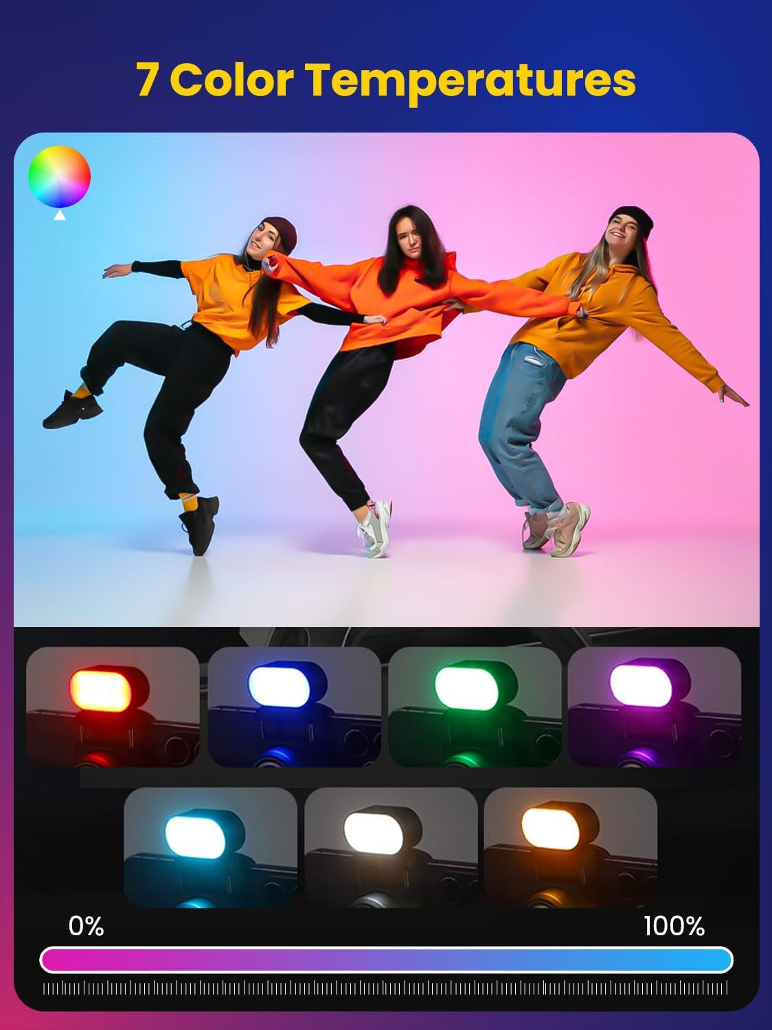 AOCHUAN Mini RGB Magnetic Fill - Photography Lighting Professional ulasan dan harga