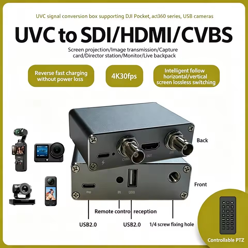 4K UVC To SDI HDMI CVBS Conver - Insta360 Camera X4 ulasan dan harga
