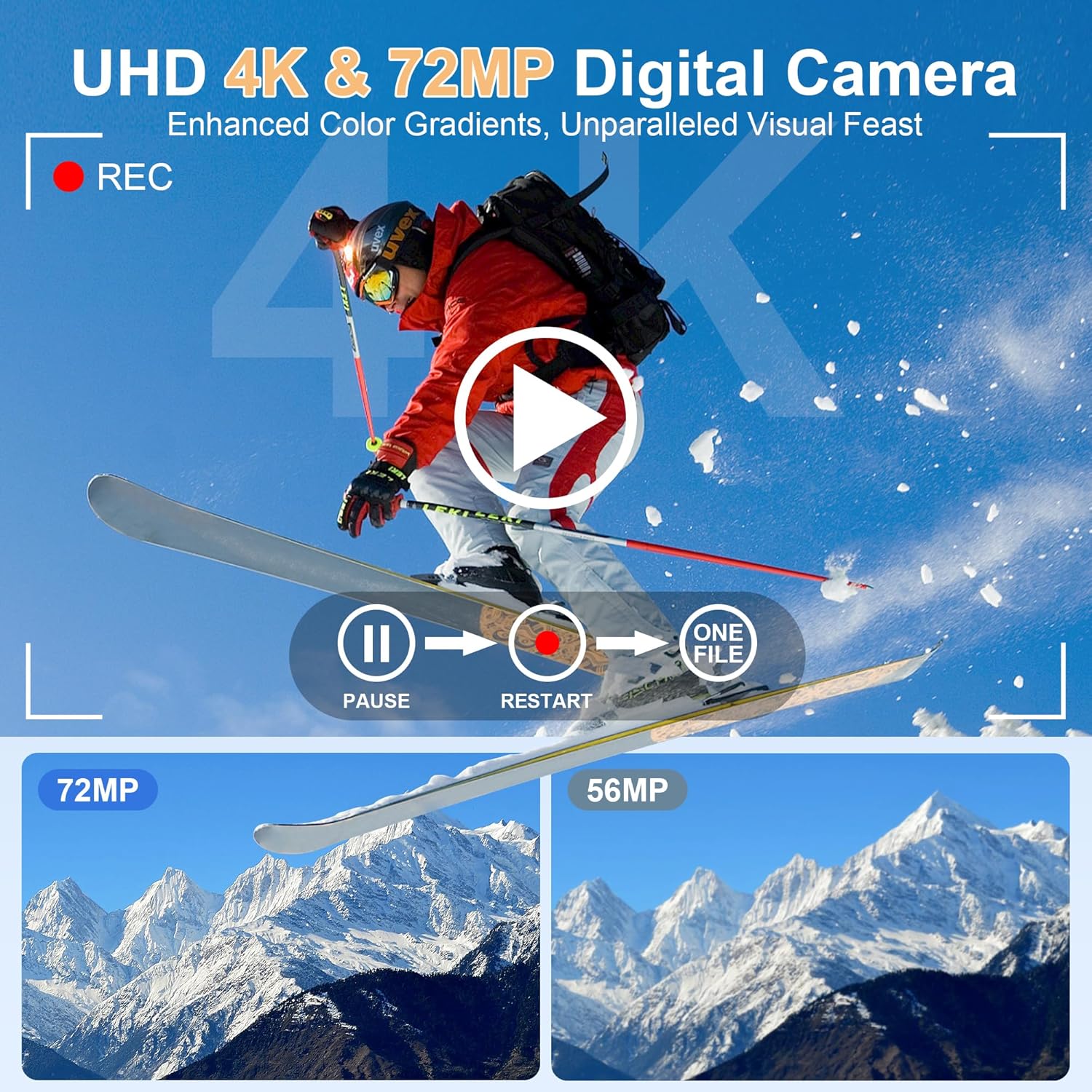72MP Digital Cameras For Photo - Photography Natural Lighting ulasan dan harga