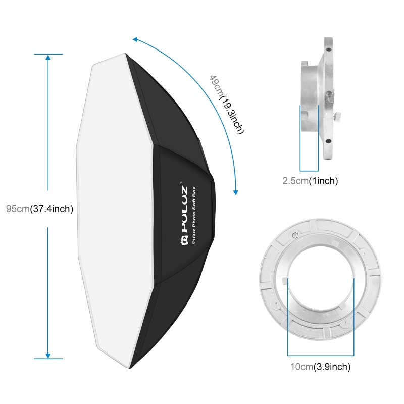 PULUZ 95cm Octagon Photography - Photography Lighting Mount ulasan dan harga