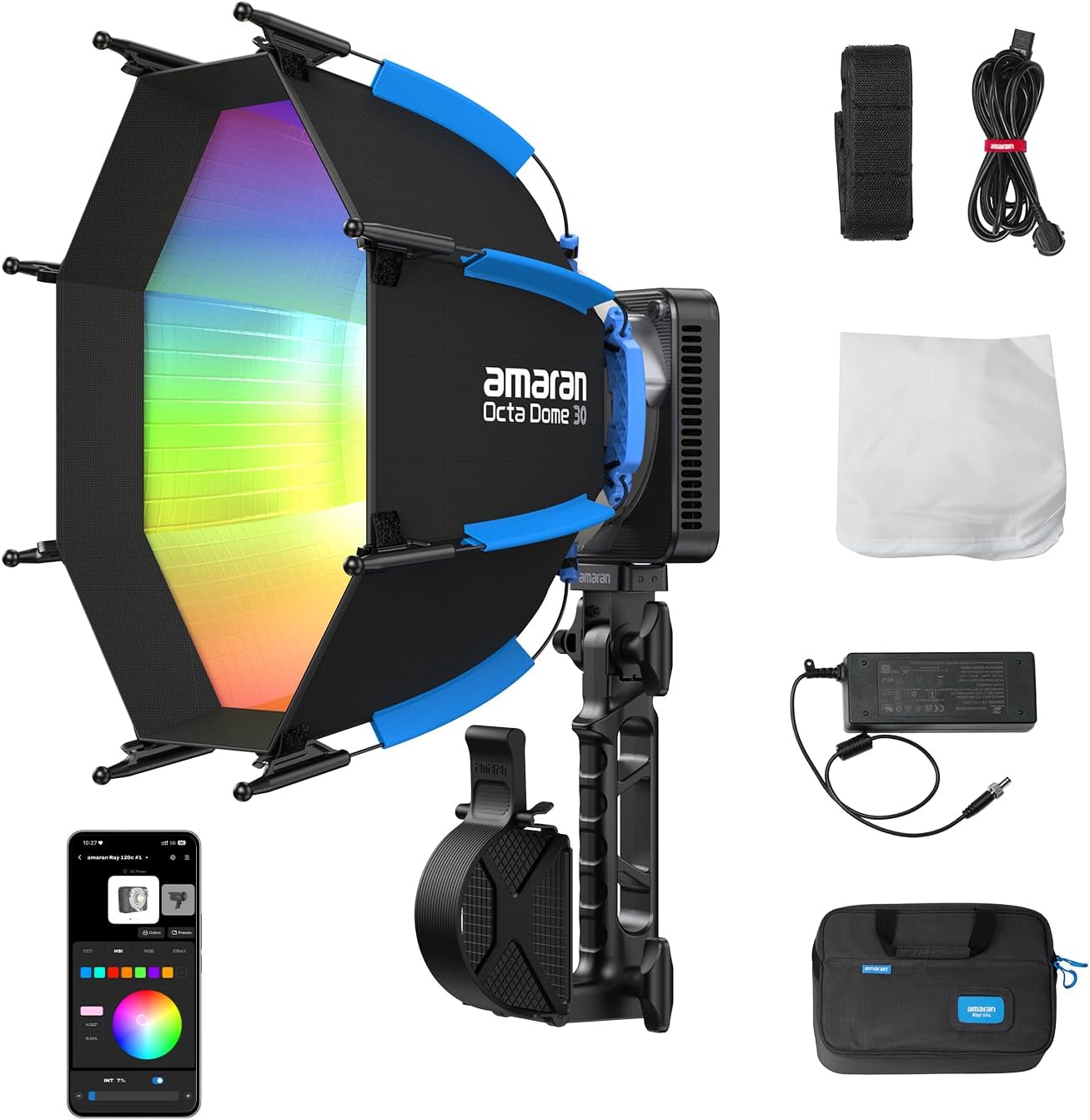 120W RGB LED Video Light, Port - Photography Lighting Mount ulasan dan harga