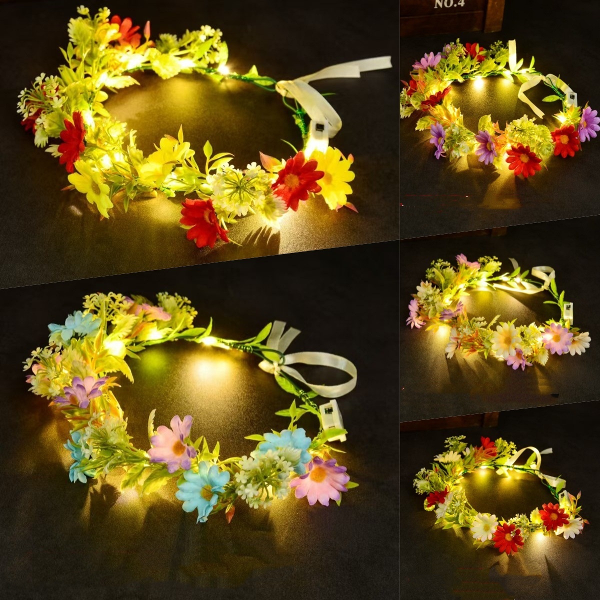 LED Light Up Flower Crown Head - Photography Lighting Equipment ulasan dan harga