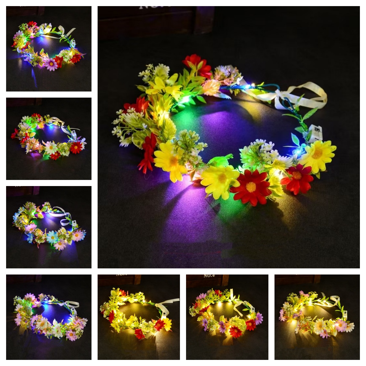 LED Light Up Flower Crown Head - Photography Lighting Equipment ulasan dan harga