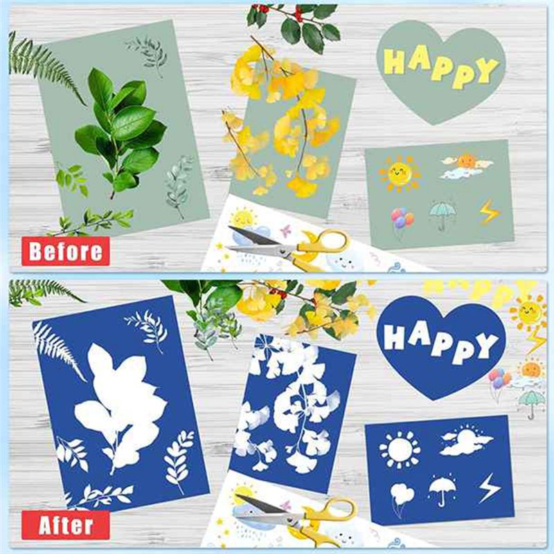 32Pcs A5 Sun Art Paper Cyanoty - Photography Natural Lighting ulasan dan harga