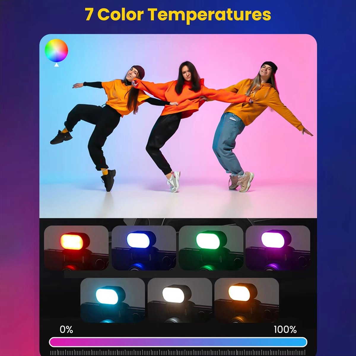 RGB Magnetic Fill Light for Gi - Lighting Effect In Photography ulasan dan harga