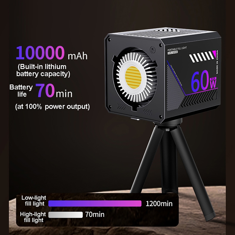 60W RGB Video Light Portable L - Photography Natural Lighting ulasan dan harga