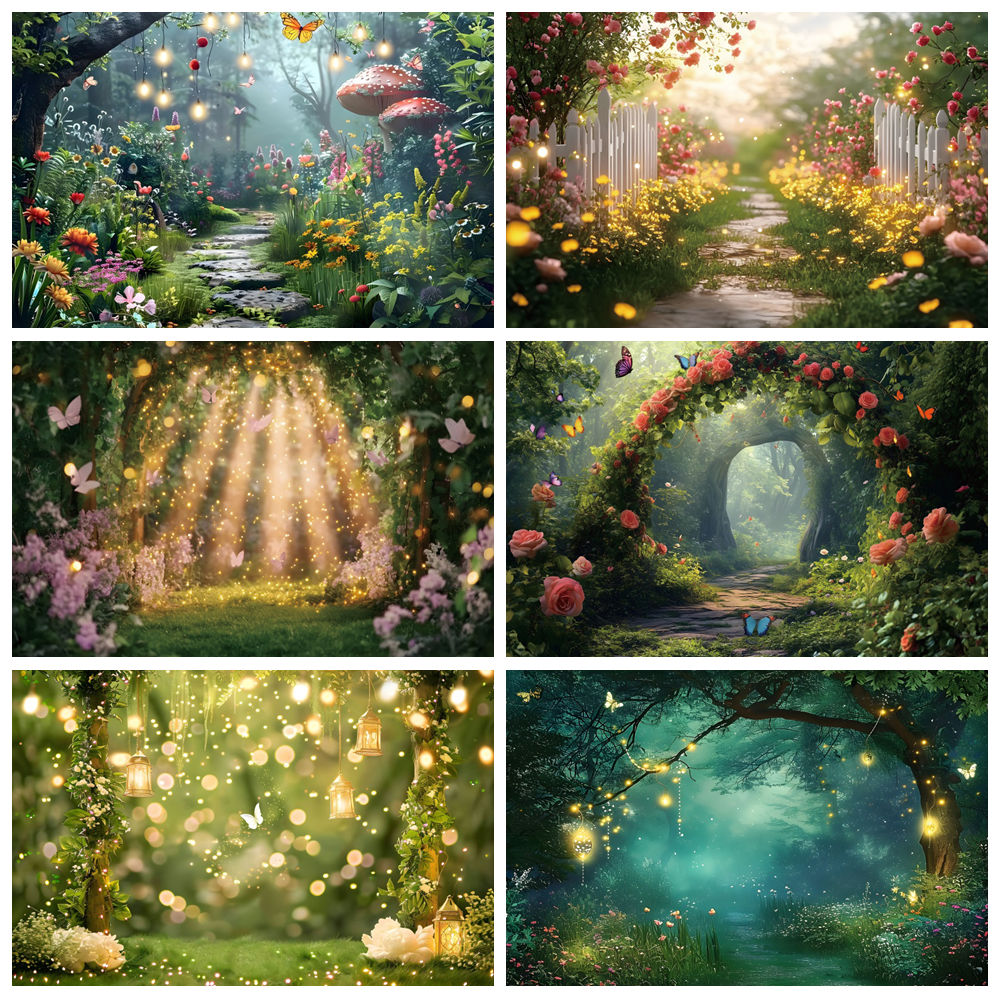 Fairy Tale Garden Backdrop for - Photography Natural Lighting ulasan dan harga