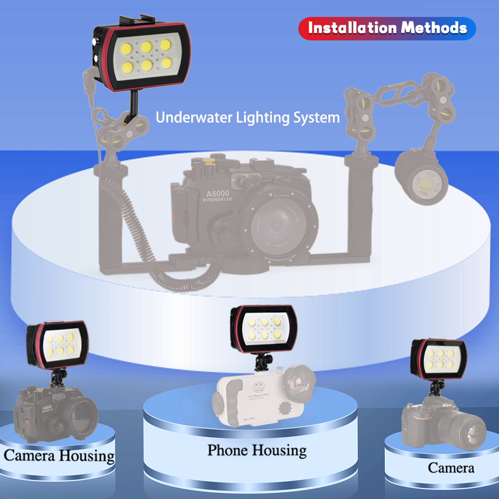 Seafrogs Aluminum LED Diving L - Photography Lighting Brands ulasan dan harga