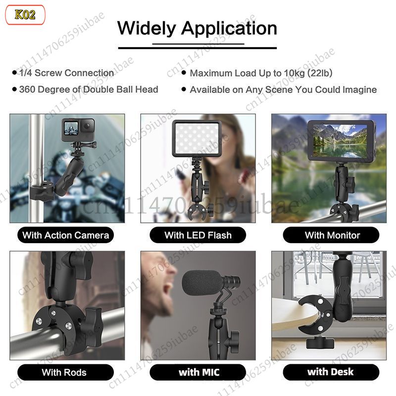 Super Clamp Mount Bike Motorcy - Insta360 Camera X4 ulasan dan harga