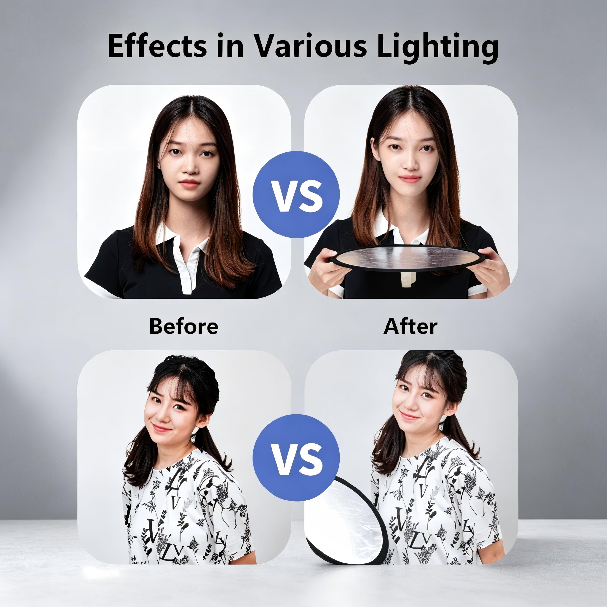 2-in-1 Dual Sided Gold Silver  - Photography Lighting Portrait ulasan dan harga